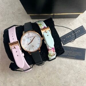 Ted Baker women’s watch 3 straps interchangeable